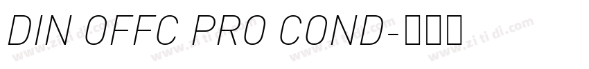 DIN OFFC PRO COND字体转换